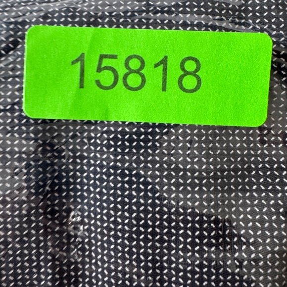 IKE Behar Men's‎ Short Sleeve X Patterned Casual Button Up Shirt Charcoal XXL - Picture 12 of 12